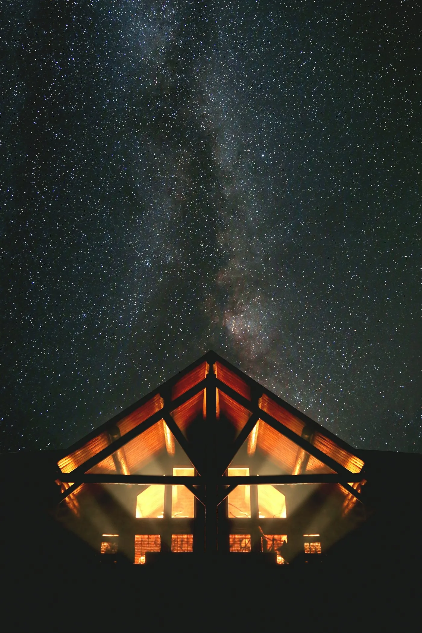 Night View of the Cabin